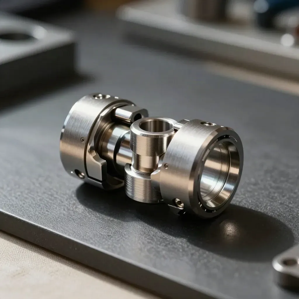 Utensile compatto protetto da guscio metallico con tre componenti di accoppiamento